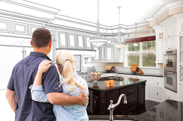 Custom kitchen cabinets installed in a Merion Station home
